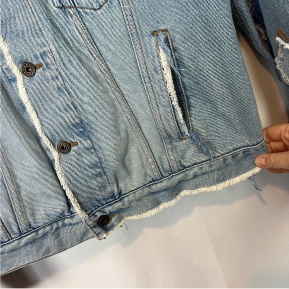 Faith connection stars denim jacket L - Picture 4 of 13